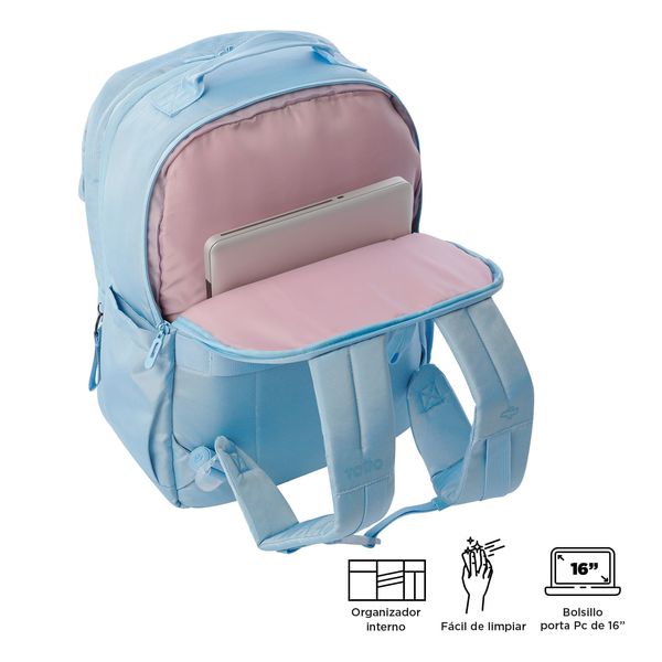 Mochila de Viaje Grande Elan Travel Azul
