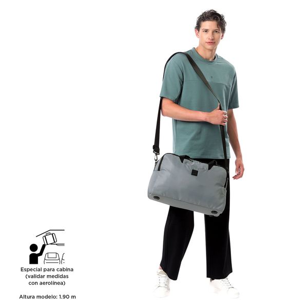 Maleta deportiva de viaje Weekender Grande Gris