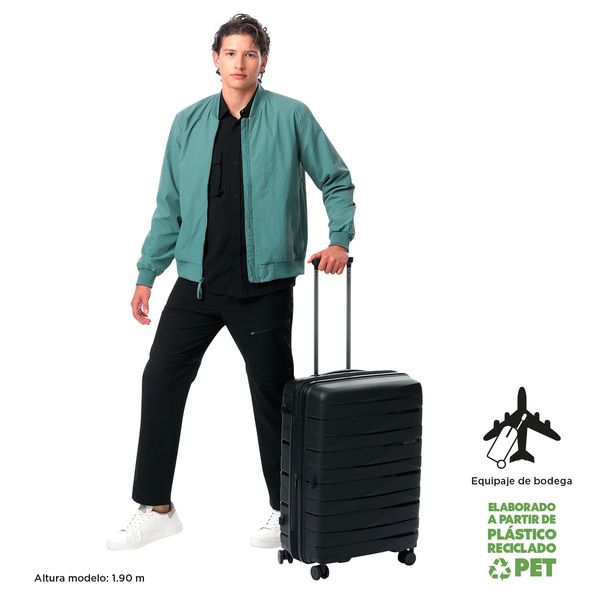 Maleta de 23 Kg 360 Glide Mediana Negra
