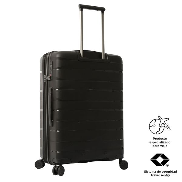Maleta de 23 Kg 360 Glide Mediana Negra