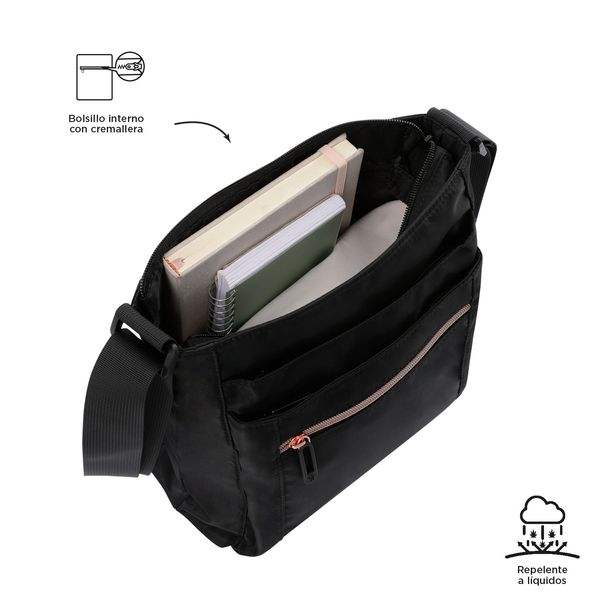 Bolsa para Mujer Supiori Crossbody Negro