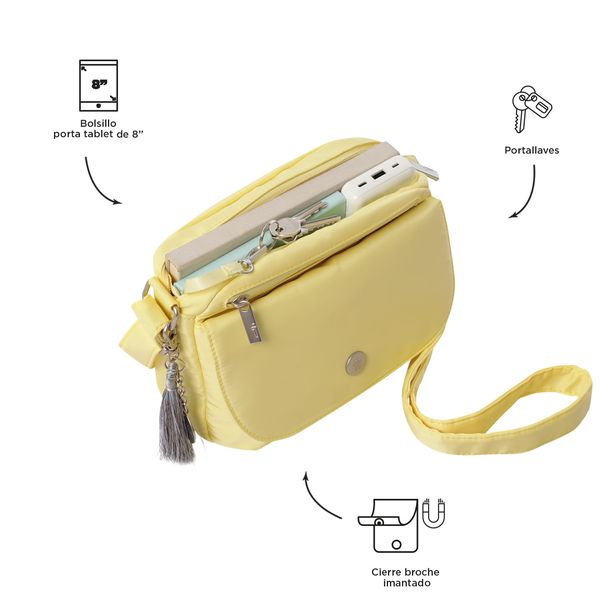 Bolsa para Mujer Porta Tableta 8 pulgadas Corneana 2.0 Amarillo