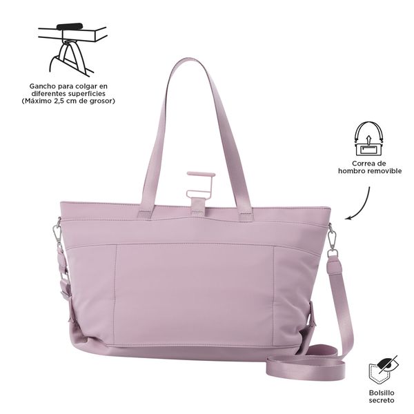 Bolsa para Mujer Madrid Porta PC 16 pulgadas Rosado