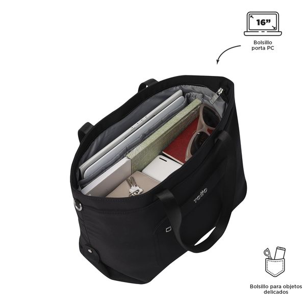 Bolsa para Mujer Madrid Porta PC 16 pulgadas Negro