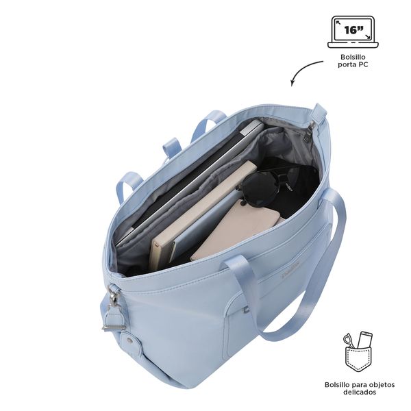 Bolsa para Mujer Madrid Porta PC 16 pulgadas Azul
