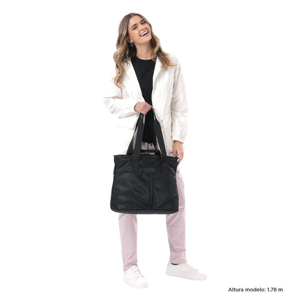 Shopping Bag para Mujer Cresa Porta PC 14 pulgadas Negro