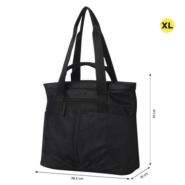Shopping Bag para Mujer Cresa Porta PC 14 pulgadas Negro