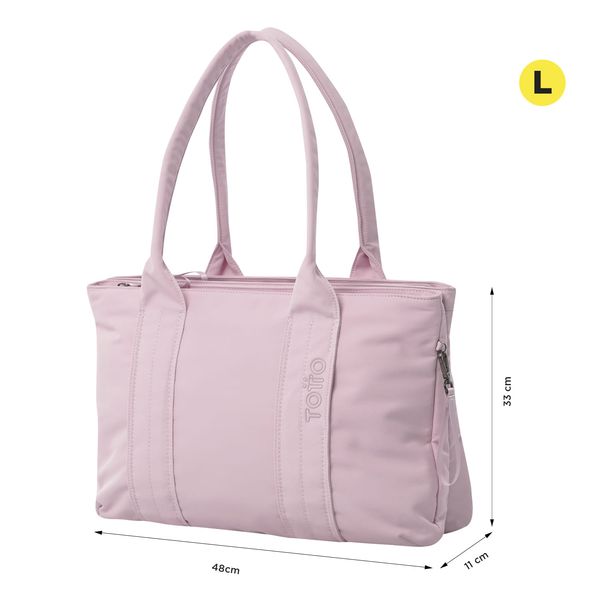 Shopping Bag para Mujer Sicilia Porta PC 16 pulgadas Rosado