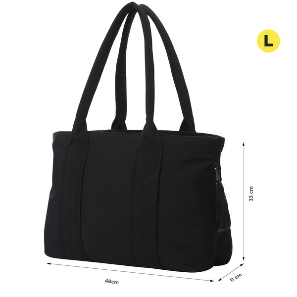 Shopping Bag para Mujer Sicilia Porta PC 16 pulgadas Negro