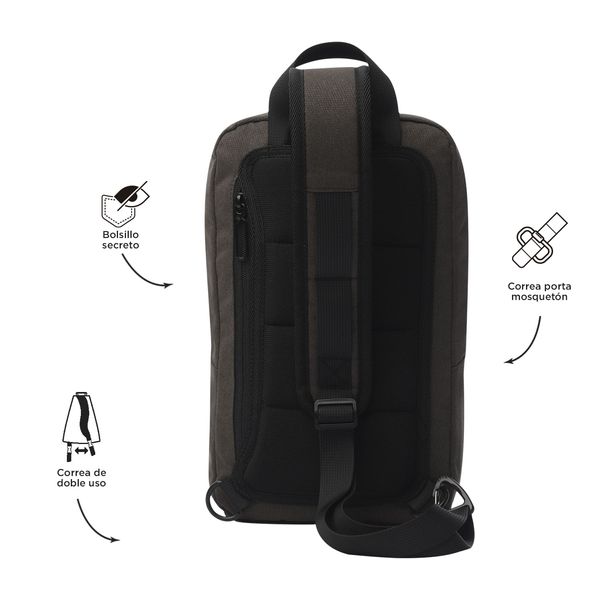 Bolsa Hombre Porta Tableta 10 pulgadas Felt Cafe