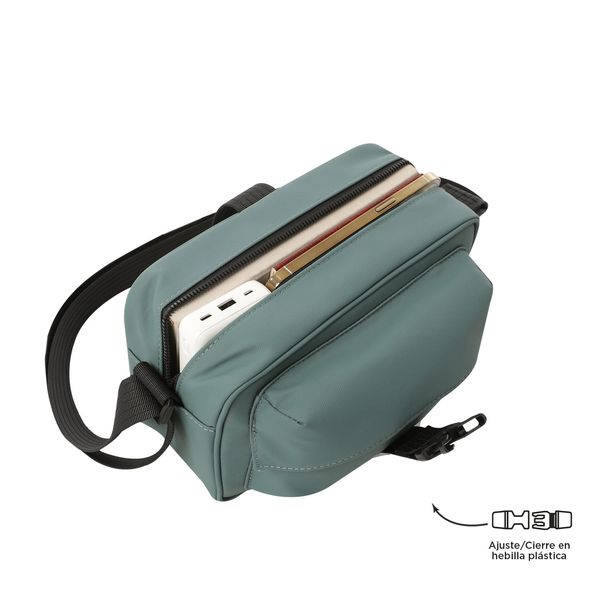 Bolsa para Hombre Knit Crossbody Verde