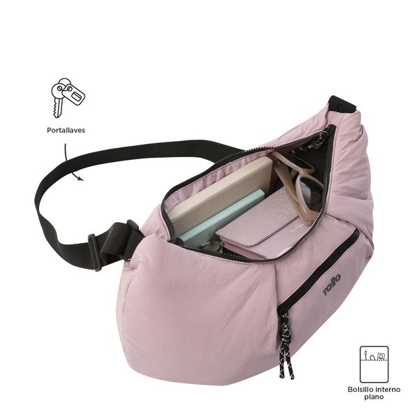 Bolsa para Mujer Escandinavia Crossbody Mediano Rosado