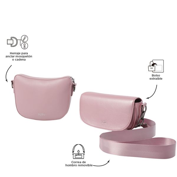 Bolsa para mujer X 2 Style Rosado Pequeno Mujer