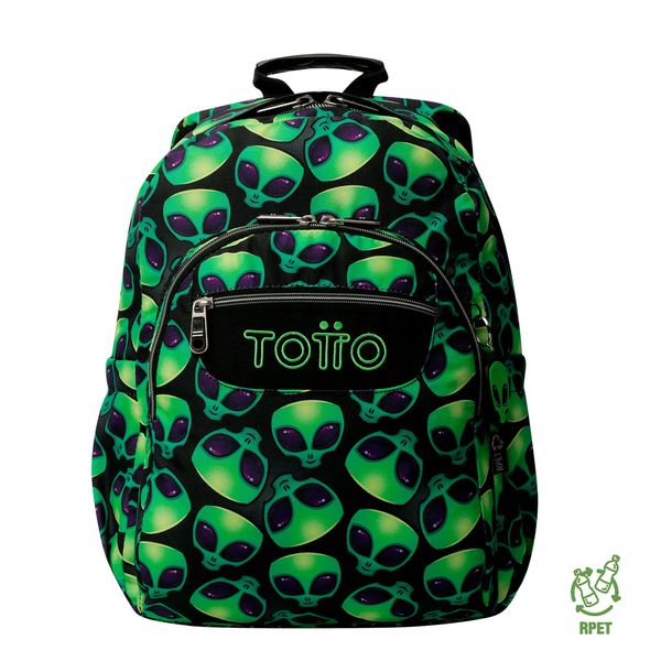 Mochila Juvenil Porta PC 14 pulgadas Acuarela Verde