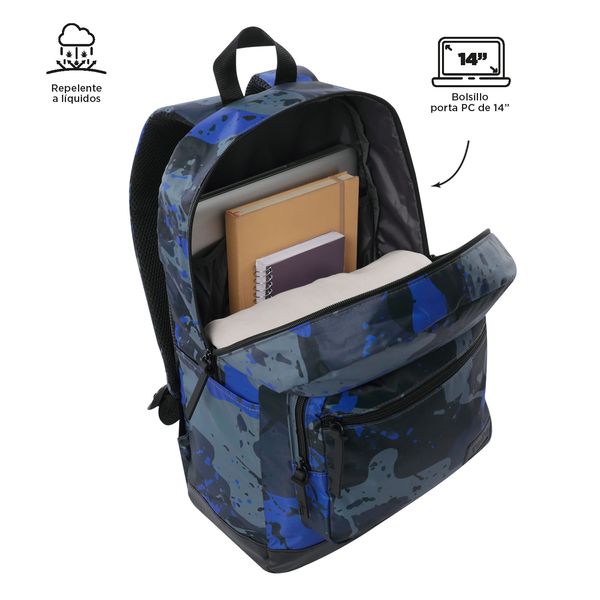 Mochila Universitario Porta PC 14 pulgadas Tocax Negro Hombre