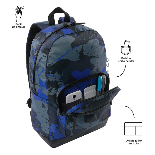 Mochila Universitario Porta PC 14 pulgadas Tocax Negro Hombre