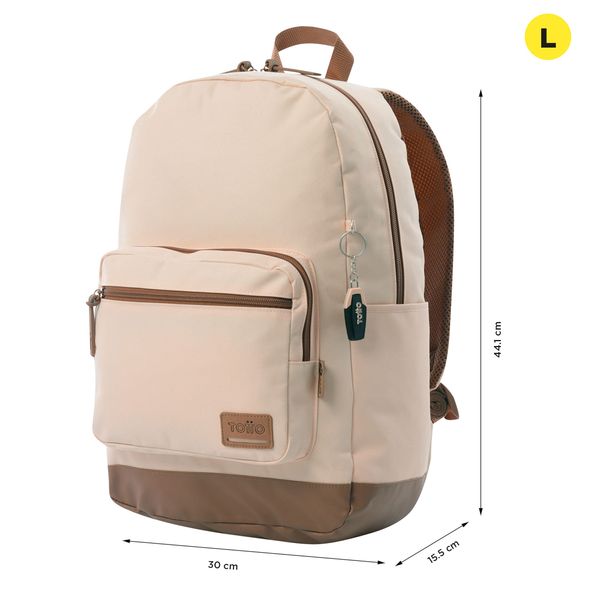 Mochila Universitario Porta PC 14 pulgadas Tocax Durazno Mujer