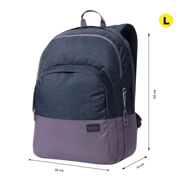 Mochila Universitario Porta PC 16 pulgadas Toluca 2.0 Azul/Morado