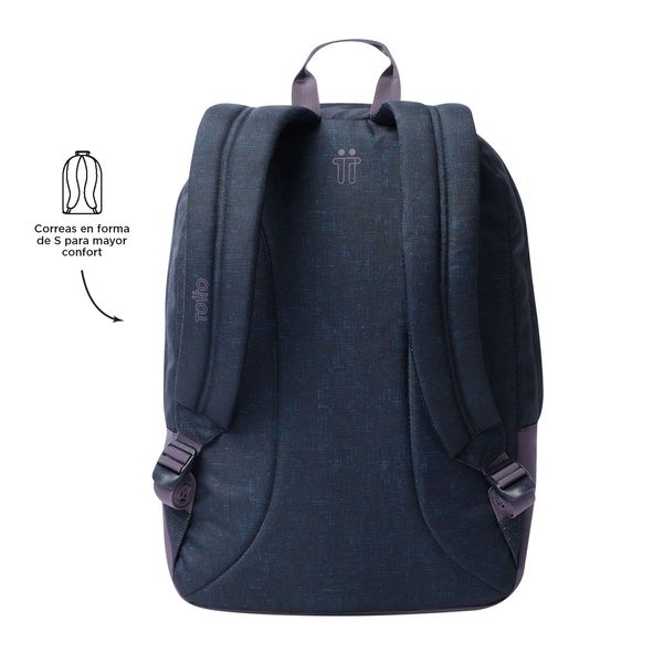 Mochila Universitario Porta PC 16 pulgadas Toluca 2.0 Azul/Morado