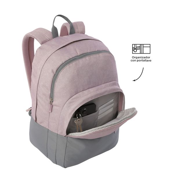 Mochila Universitario Porta PC 16 pulgadas Toluca 2.0 Morado Mujer