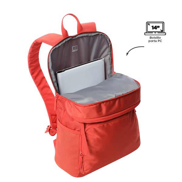 Mochila Universitario Porta PC 14 pulgadas Cloud Rojo Hombre