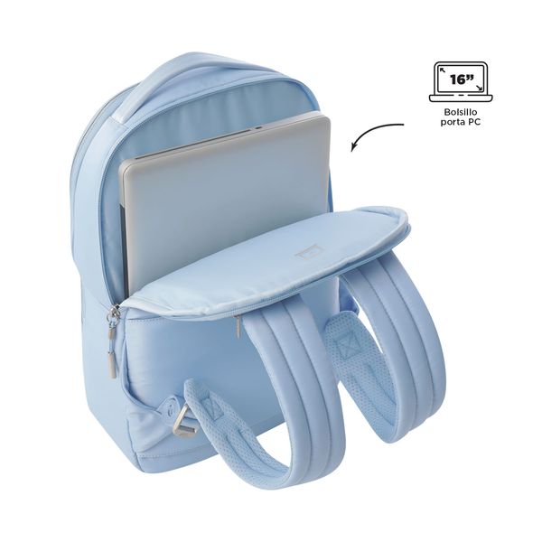 Mochila Ejecutivo Porta PC16 pulgadas Roxanne Azul Mujer