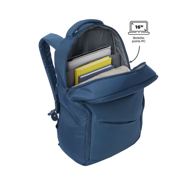 Mochila Ejecutivo Porta PC16 pulgadas  Slant Azul Hombre