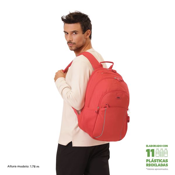 Mochila Universitario Porta PC 15.4 pulgadas Cambri 2.0 Rojo Hombre