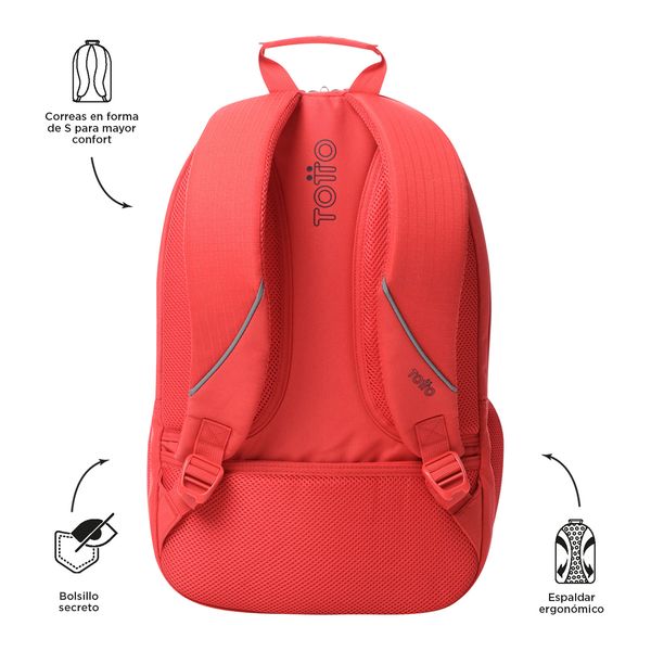 Mochila Universitario Porta PC 15.4 pulgadas Cambri 2.0 Rojo Hombre