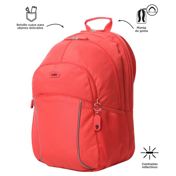 Mochila Universitario Porta PC 15.4 pulgadas Cambri 2.0 Rojo Hombre