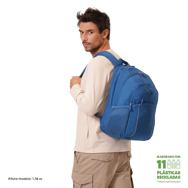Mochila Universitario Porta PC 15.4 pulgadas Cambri 2.0 Azul Hombre