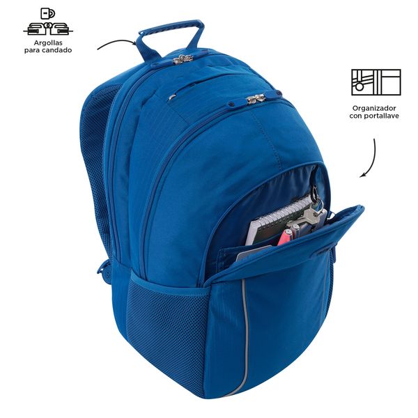 Mochila Universitario Porta PC 15.4 pulgadas Cambri 2.0 Azul Hombre
