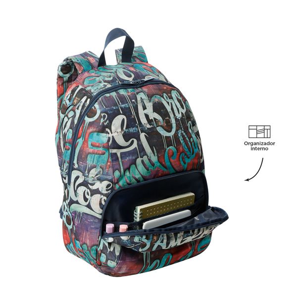 Mochila Universitario Ometto Rojo Hombre