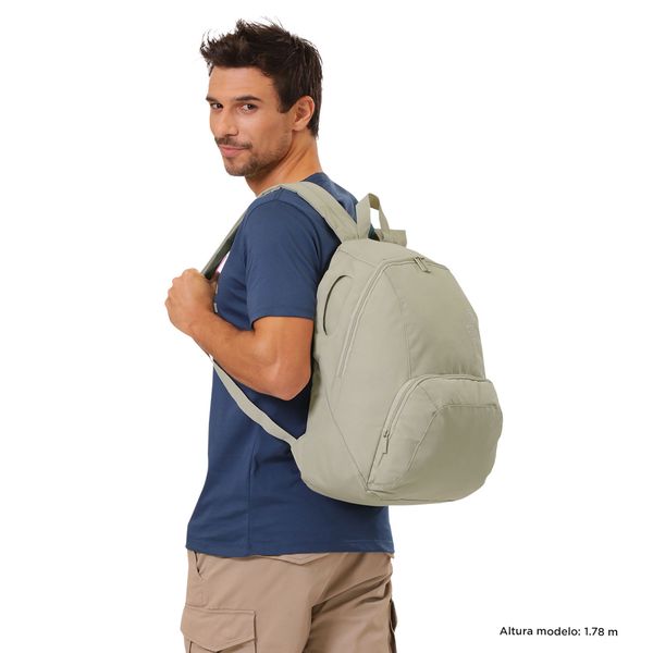 Mochila Universitario Ometto Beige Unisex