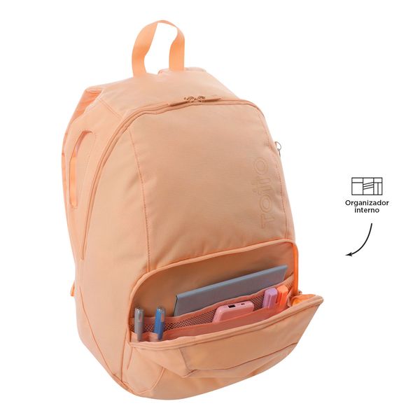 Mochila Universitario Ometto Durazno Mujer