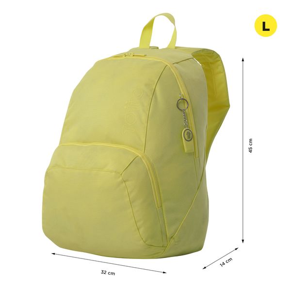 Mochila Universitario Ometto Amarillo Mujer