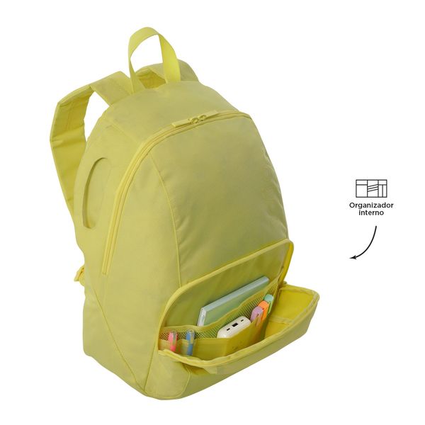 Mochila Universitario Ometto Amarillo Mujer