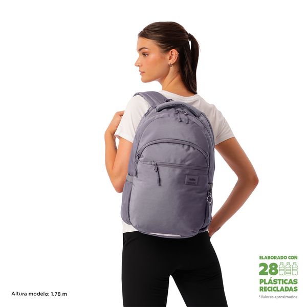 Mochila Universitario Porta PC 15.4 pulgadas Indo Morado Mujer