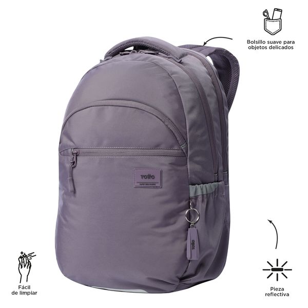 Mochila Universitario Porta PC 15.4 pulgadas Indo Morado Mujer