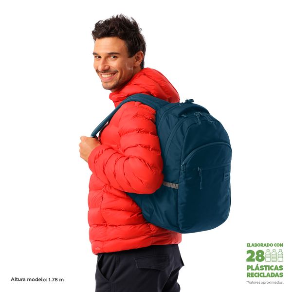 Mochila Universitario Porta PC 15.4 pulgadas Indo Azul Unisex