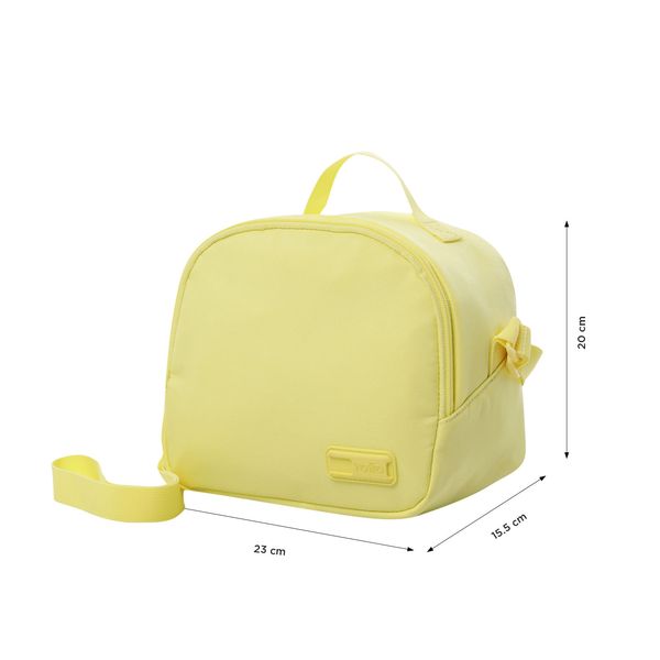 Combo Juvenil X 3 + Lonchera + Lapicera Yuno Mochila 14 pulgadas Amarillo Mujer