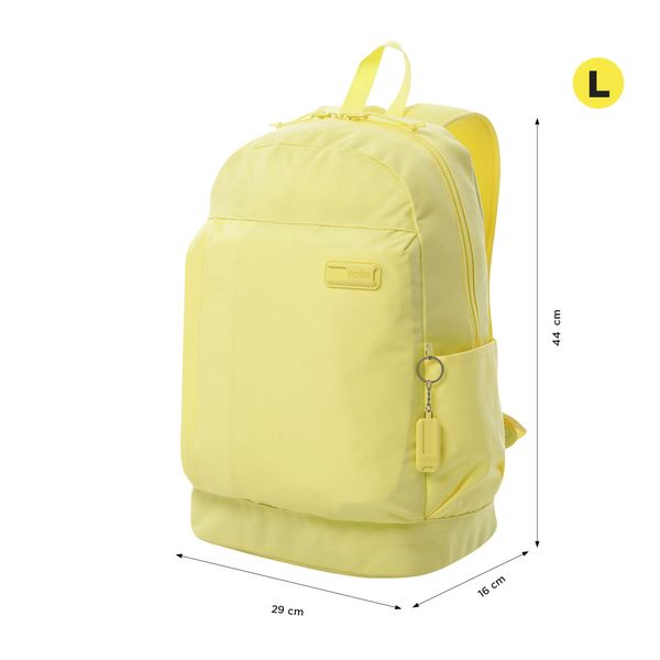 Combo Juvenil X 3 + Lonchera + Lapicera Yuno Mochila 14 pulgadas Amarillo Mujer