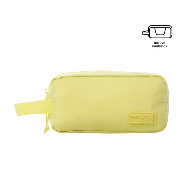 Combo Juvenil X 3 + Lonchera + Lapicera Yuno Mochila 14 pulgadas Amarillo Mujer