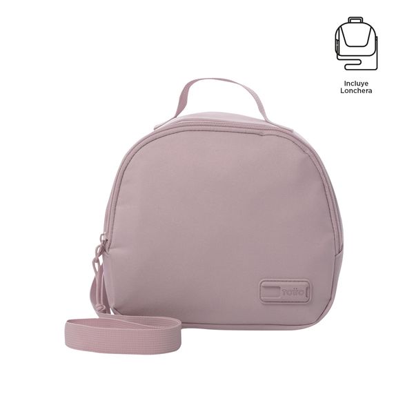 Combo Juvenil X 3 + Lonchera + Lapicera Yuno Mochila 14 pulgadas Rosado Mujer
