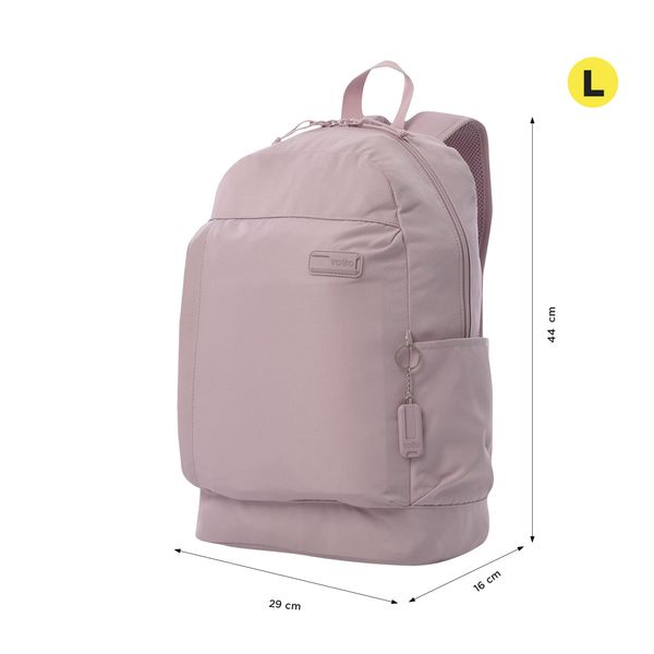 Combo Juvenil X 3 + Lonchera + Lapicera Yuno Mochila 14 pulgadas Rosado Mujer