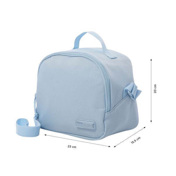 Combo Juvenil X 3 + Lonchera + Lapicera Yuno Mochila 14 pulgadas Azul Mujer