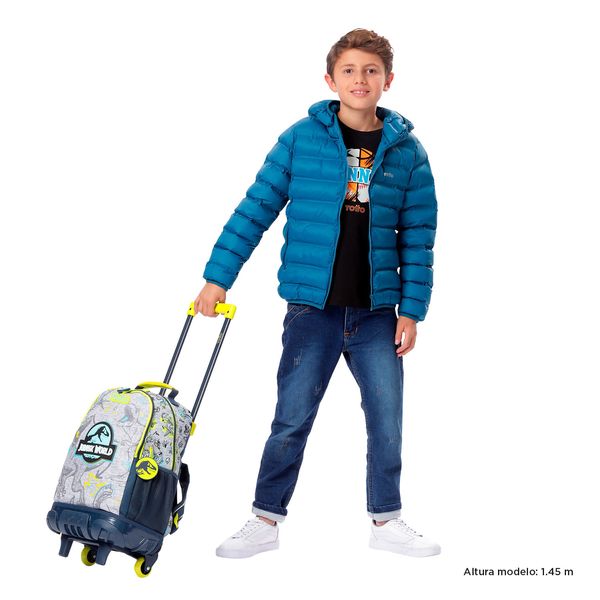 Mochila con ruedas Nino Jurassic World Mediano Gris
