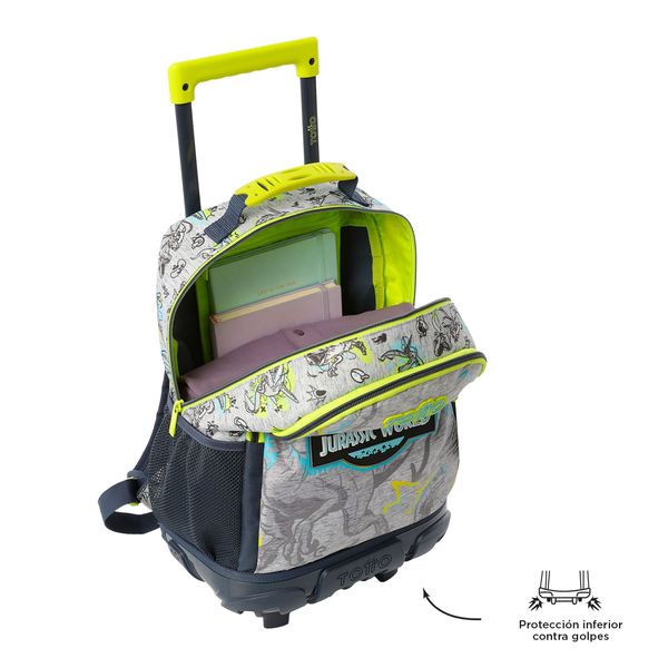 Mochila con ruedas Nino Jurassic World Mediano Gris