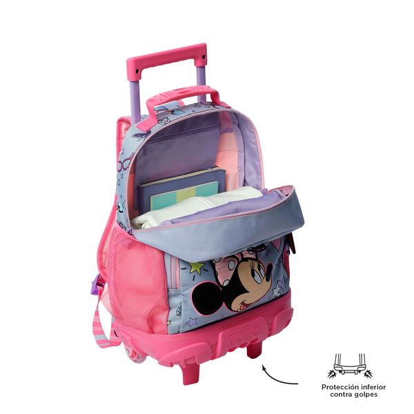 Mochila con ruedas Nina Minnie Mediano Gris