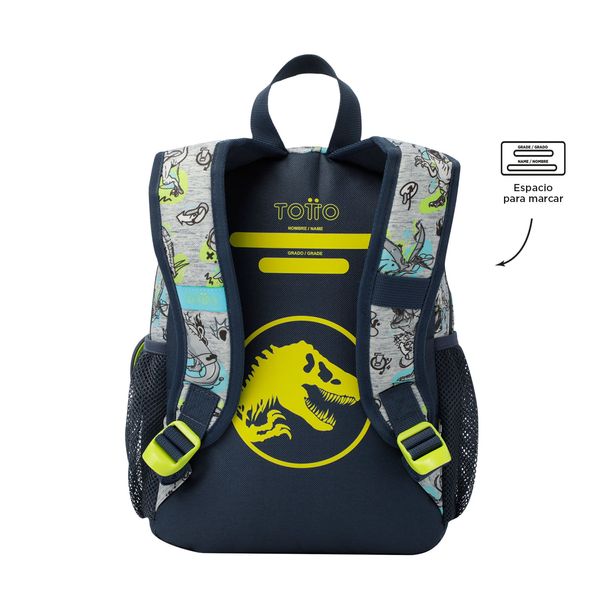 Mochila para Nino Jurassic World Pequeno Gris